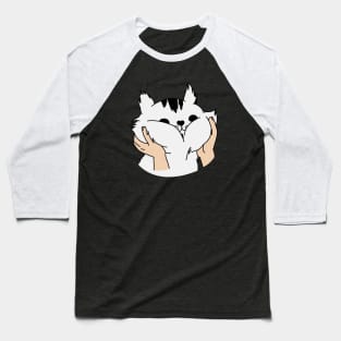 Petting cute cat Baseball T-Shirt